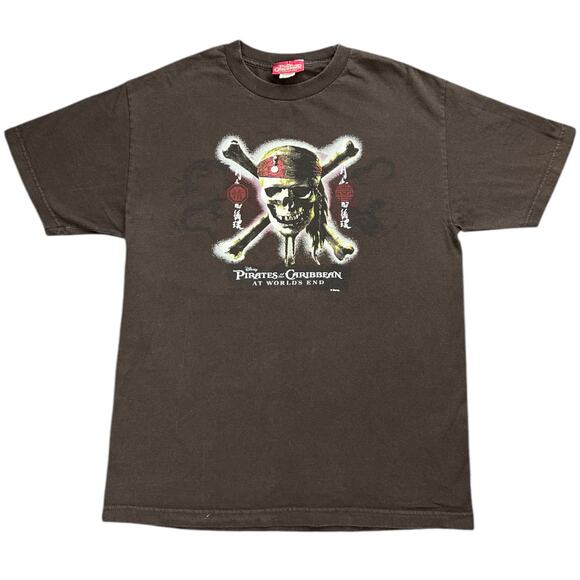 2007 Disney Pirates of The Caribbean At World’s End Movie Promo T Shirt Large - Picture 1 of 5